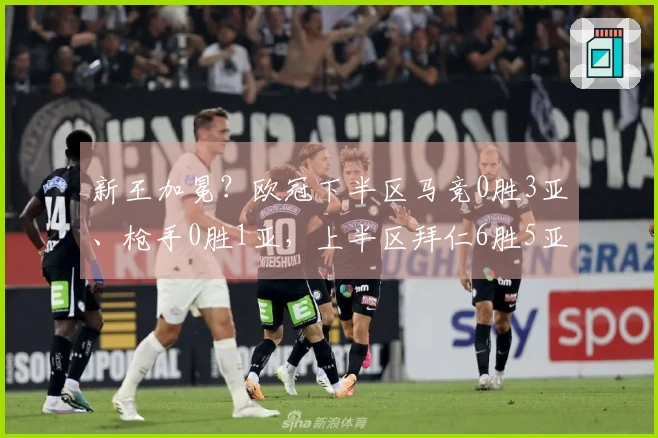 新王加冕？欧冠下半区马竞0胜3亚、枪手0胜1亚，上半区拜仁6胜5亚